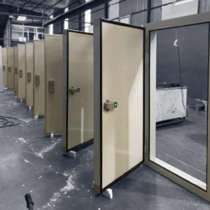 Hinged cold room doors